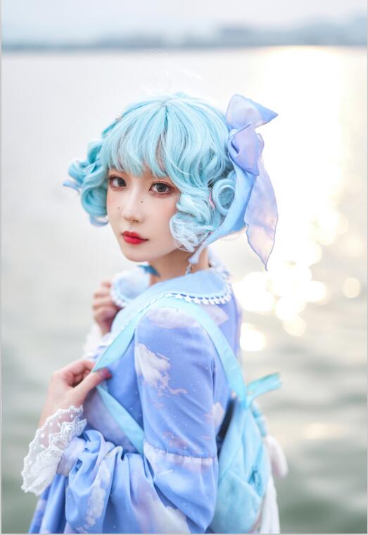 阿包也是兔娘 - NO.05 lolita蓝裙 [9P-144MB]