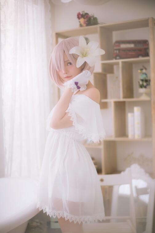 Miu只 - NO.05 Mashu White Dress [27P-174MB]