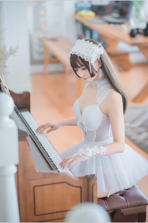 小野妹子w - NO.17 白色纱裙 [9P-
